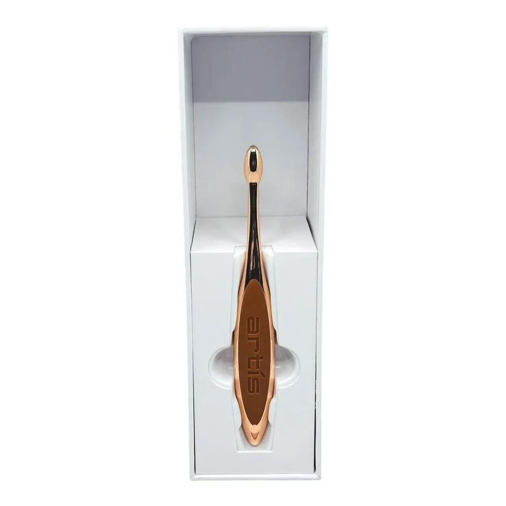 The Artis Oval Brushes Elite Collection Rose Gold Finish Oval 3 Brush